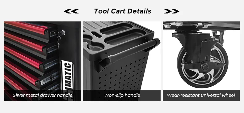 Heavy-duty Wheels & Non-slip Handle