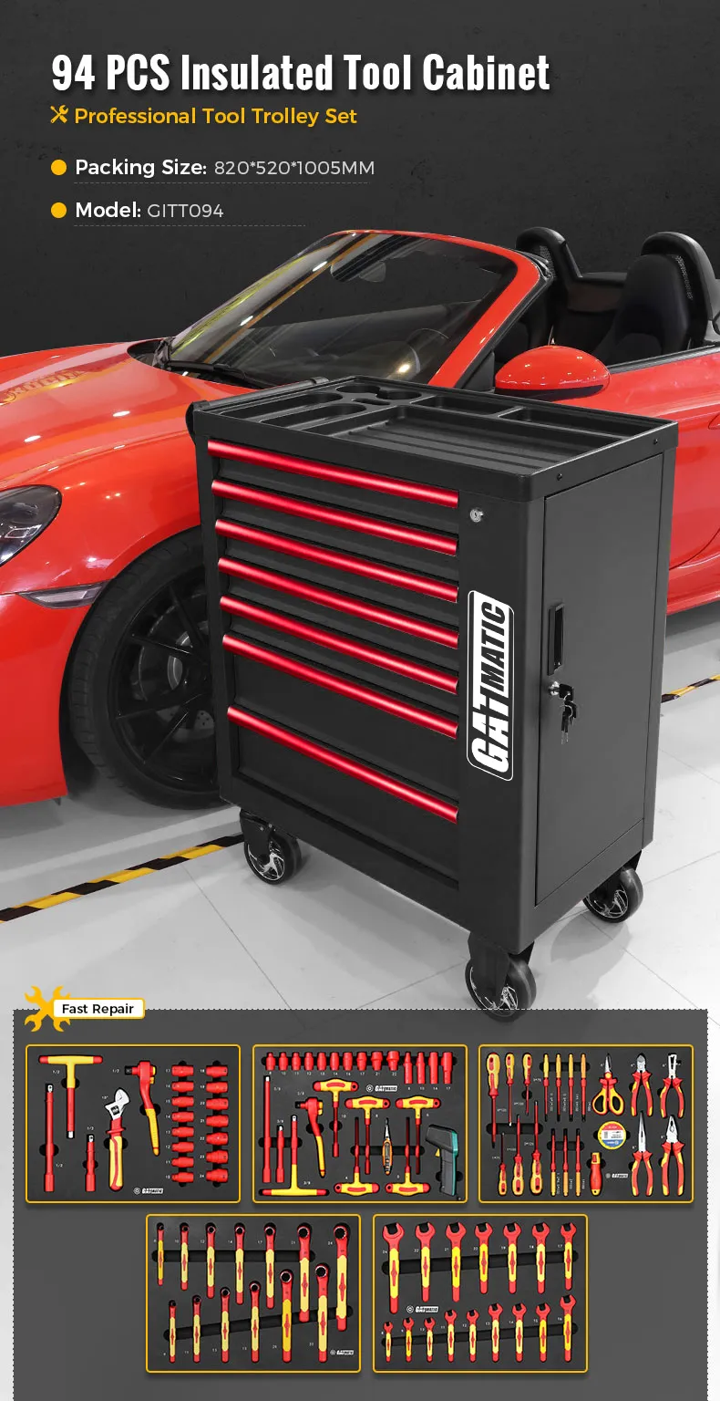 94 PCS Insulated Tool Cabinet