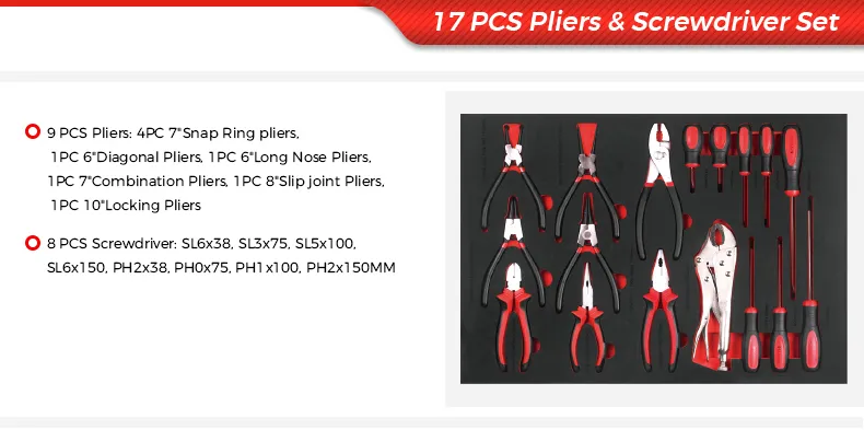 17-Piece Pliers & Screwdriver Set