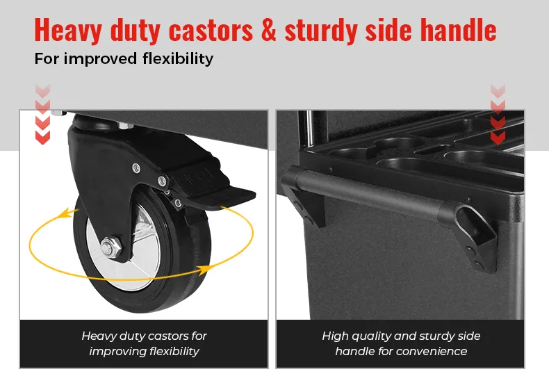 Heavy-Duty Wheels & Ergonomic Handle