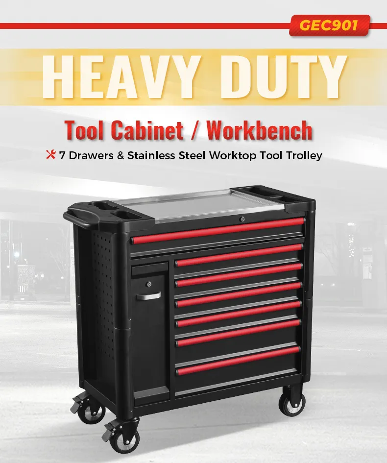 GEC901 Heavy-duty Rolling Tool Cabinet