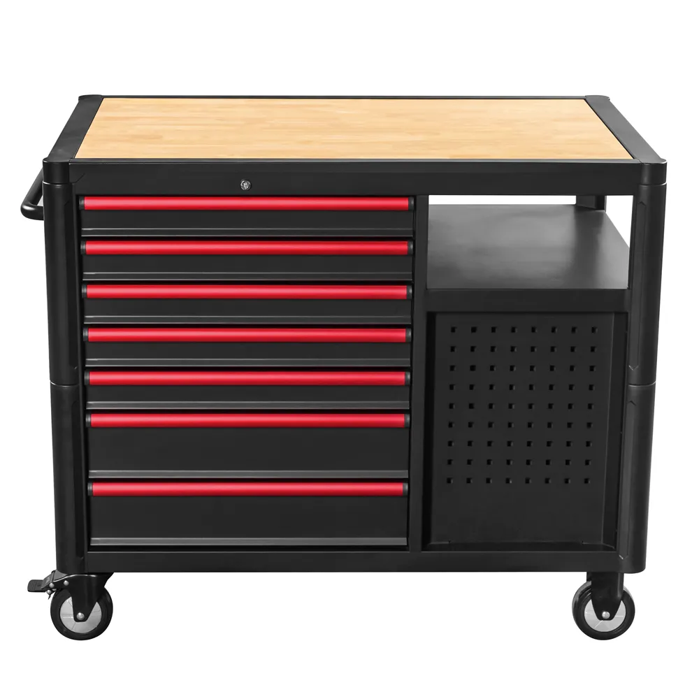 GEC903 Wood Worktop Tool Trolley (2)