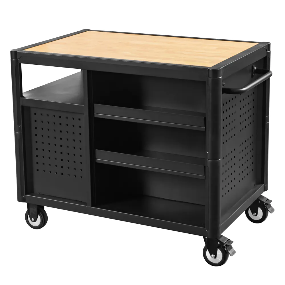 GEC903 Wood Worktop Tool Trolley (5)