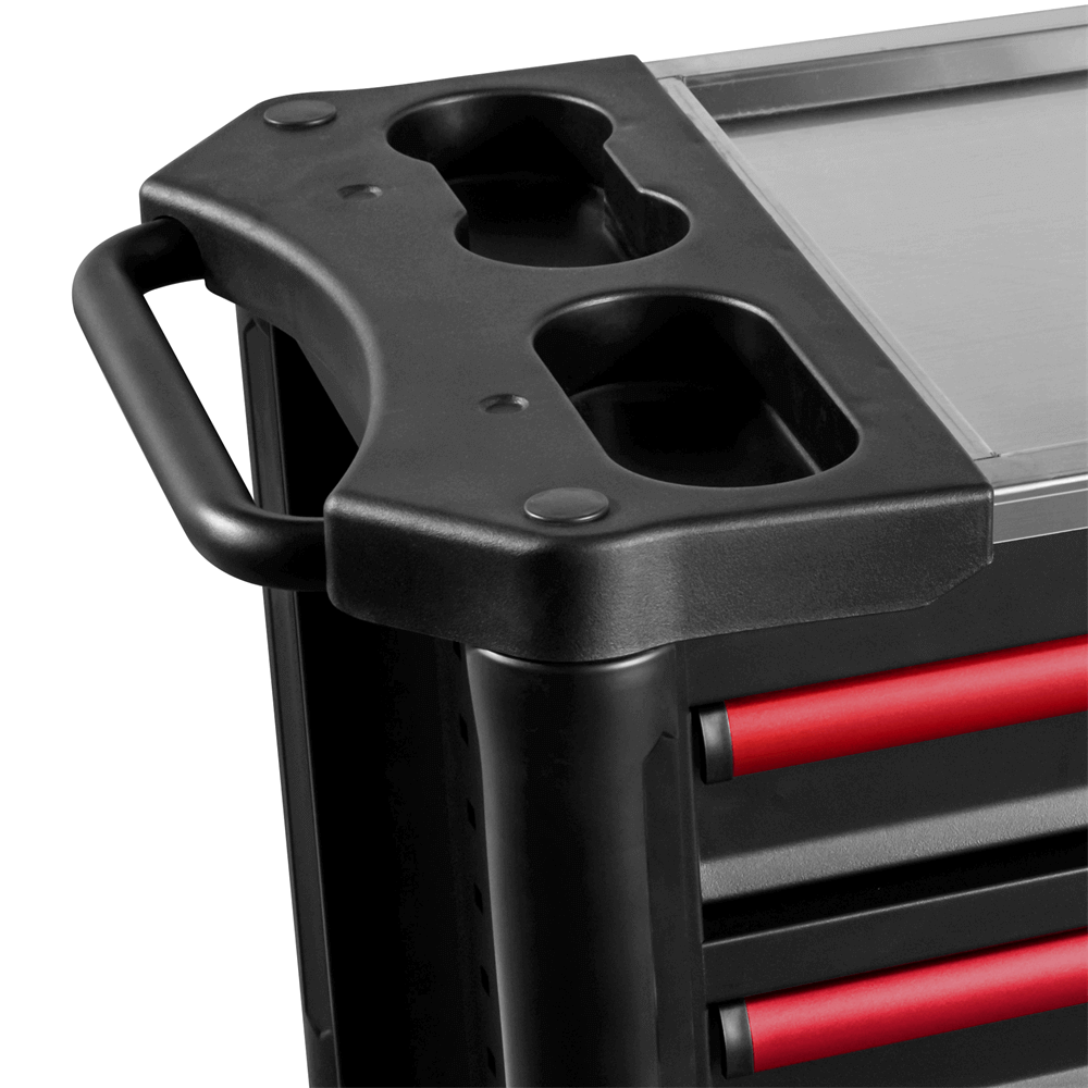 tool cabinet with ergonomic handle