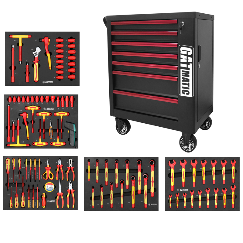 High-end Tool Trolley With 94pcs Insulated Tools