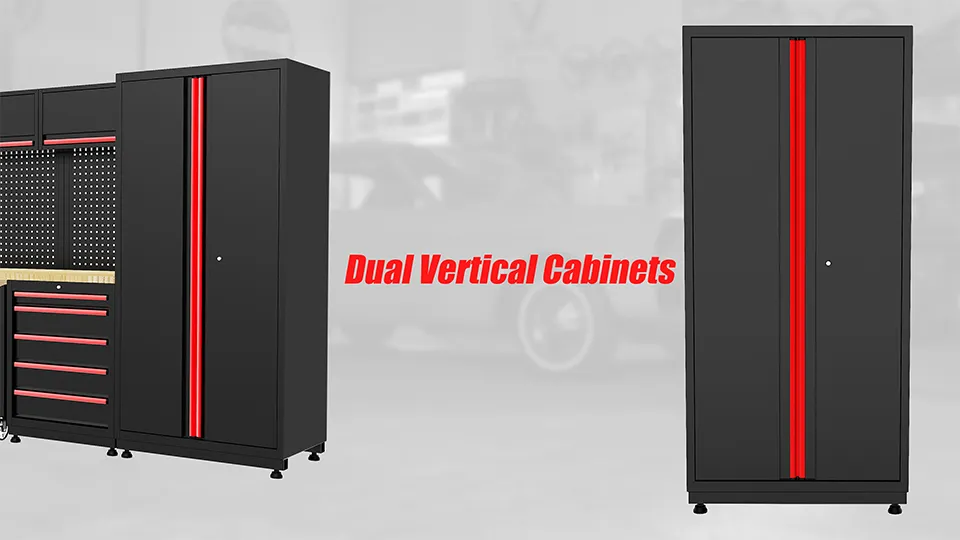 Dual Vertical Cabinets