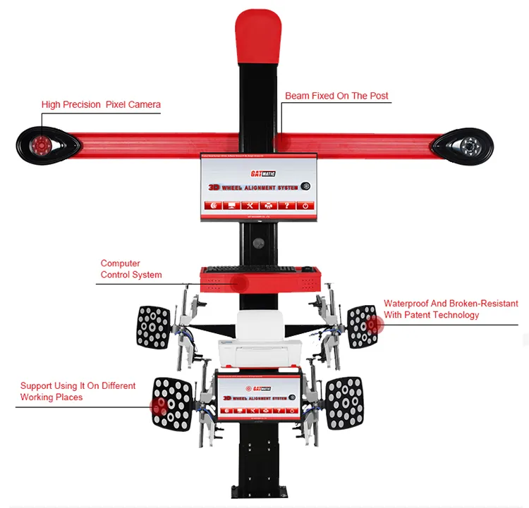 GA-300T truck wheel alignment detail