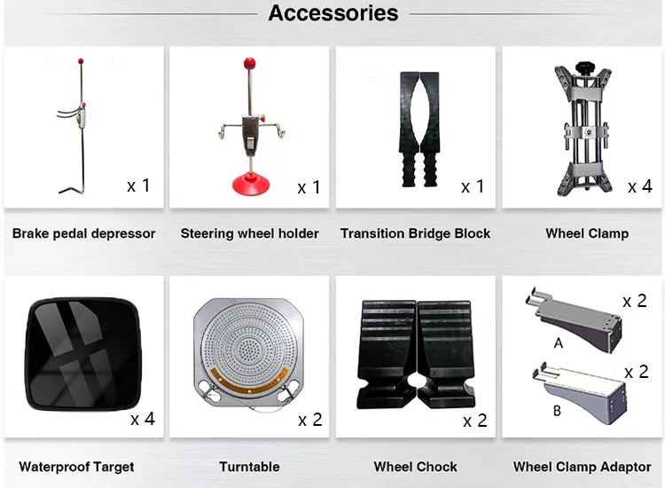 GA-600S+ 3D wheel alignment accessories