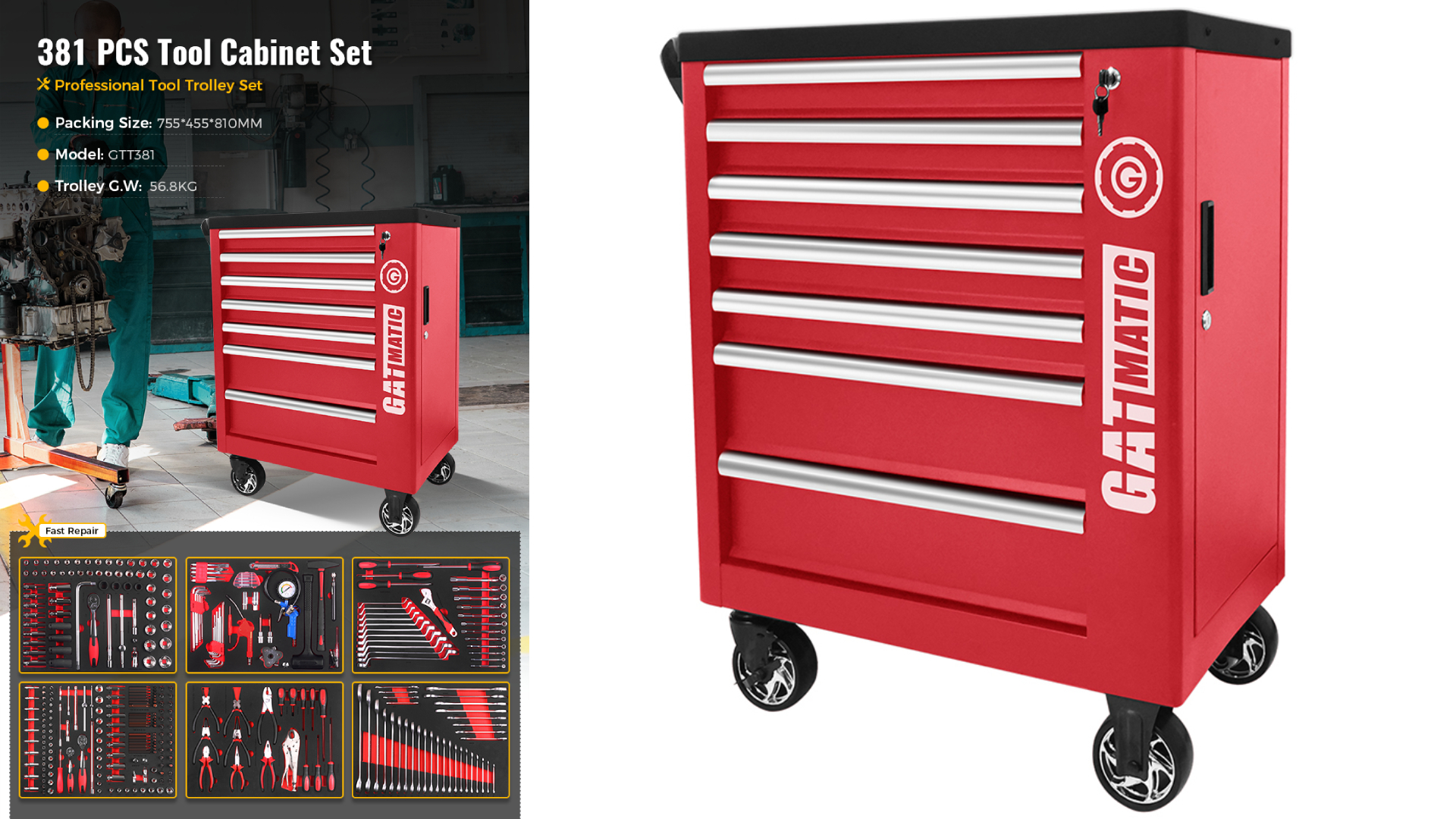Organize Your Workspace with a Top-Notch Auto Repair Tool Trolley