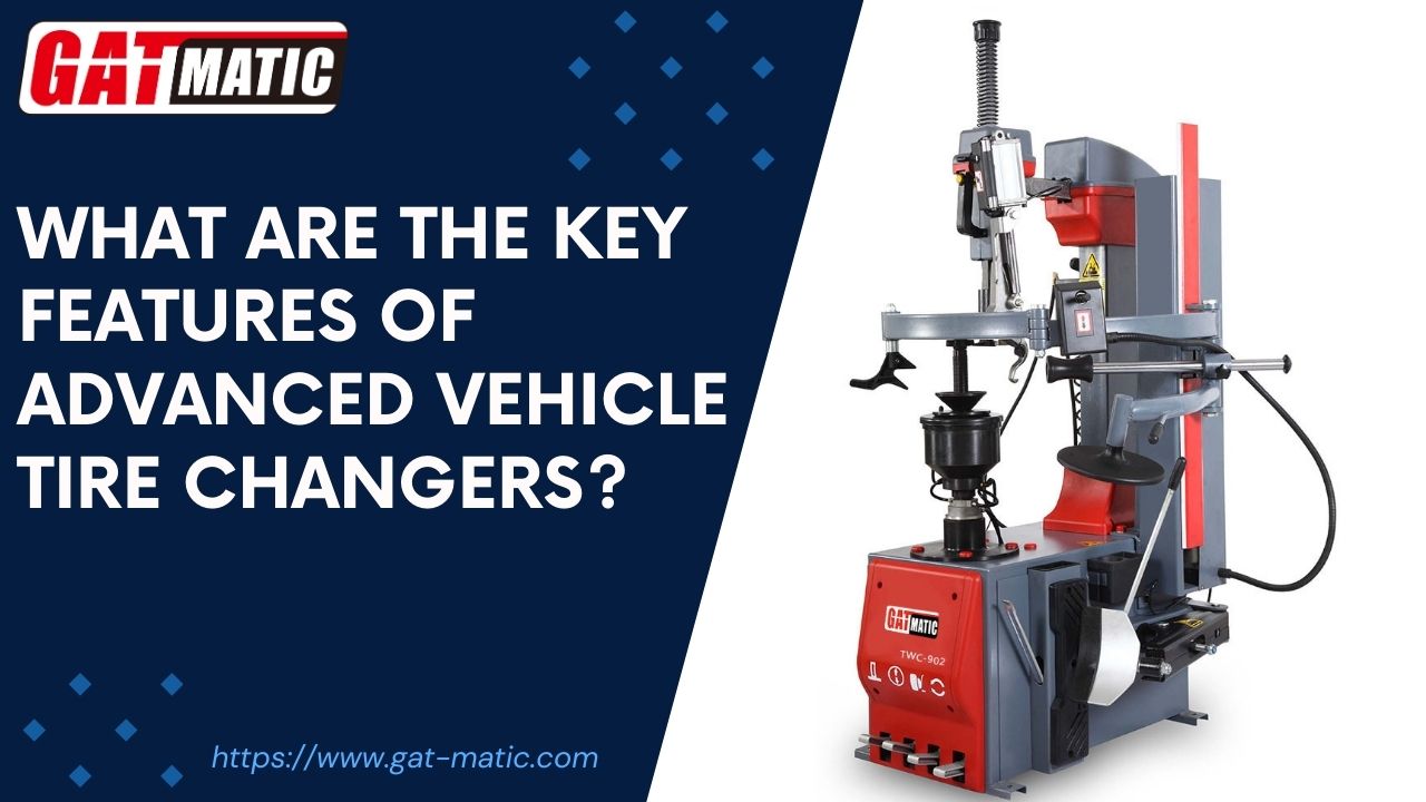 What are the key features of advanced vehicle tire changers?