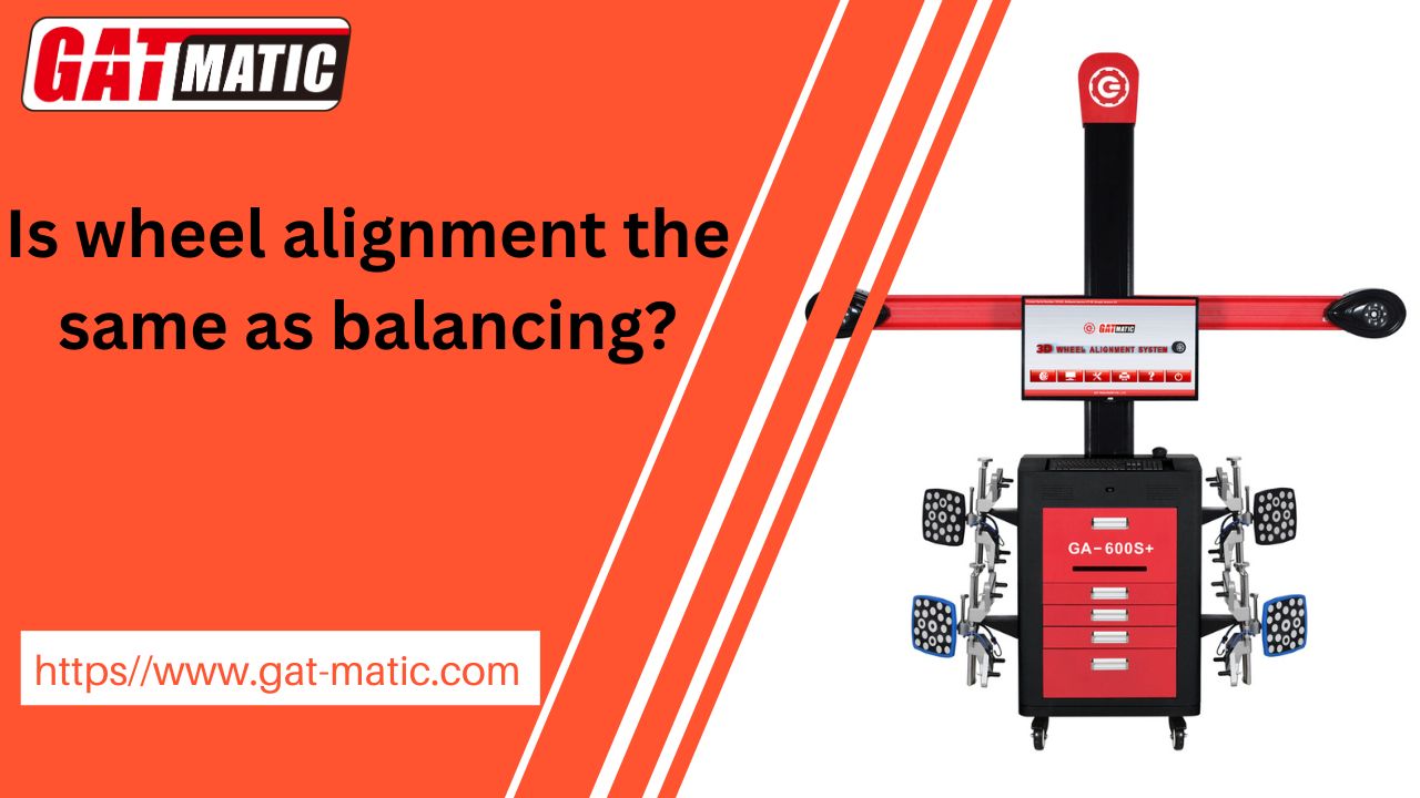 Is wheel alignment the same as balancing?