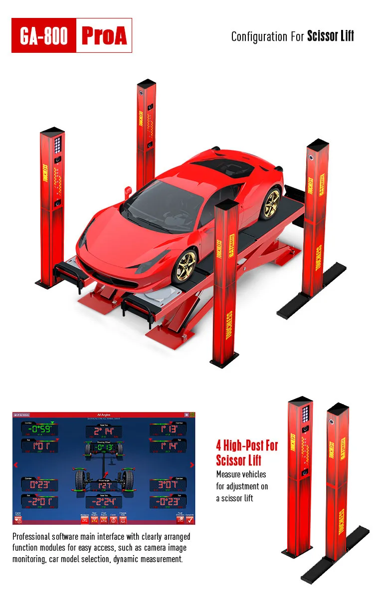GA800 ProA Touchless wheel aligner Detail (4)