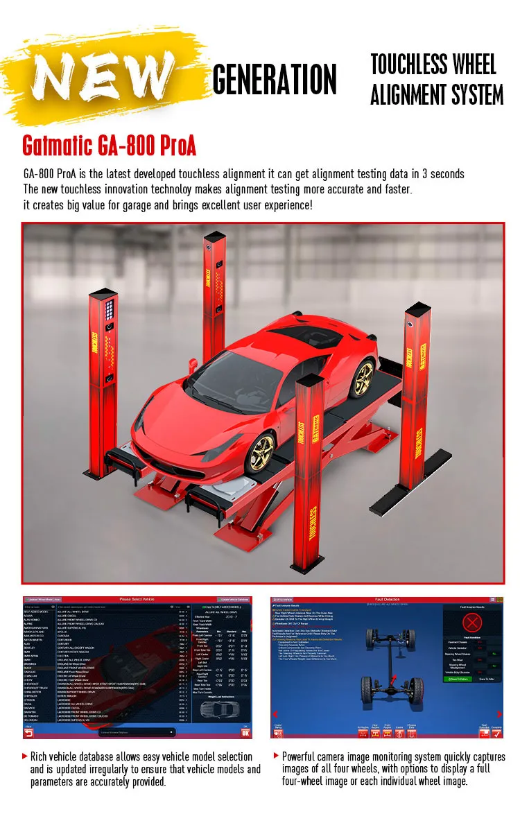 GA800 ProA Touchless wheel aligner Detail (5)