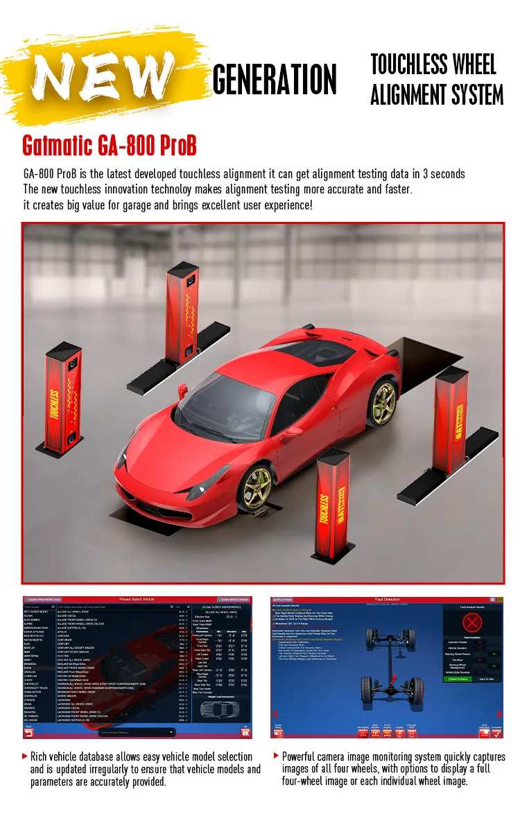 GA800 ProB Touchless wheel aligner Detail (5)