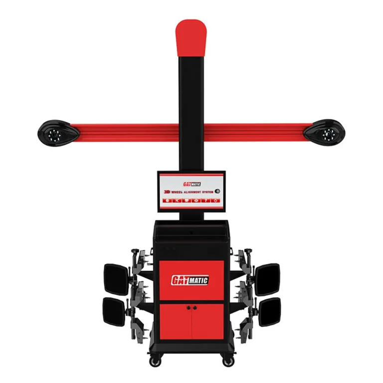 Advanced automotive wheel aligner with intelligent tracking system