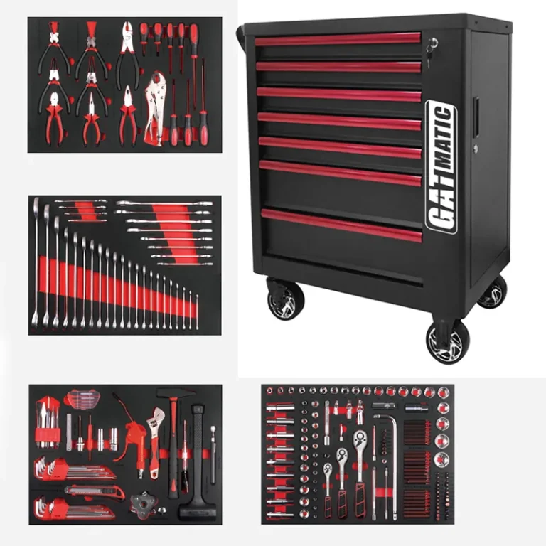 Automotive service tool trolley with large storage capacity