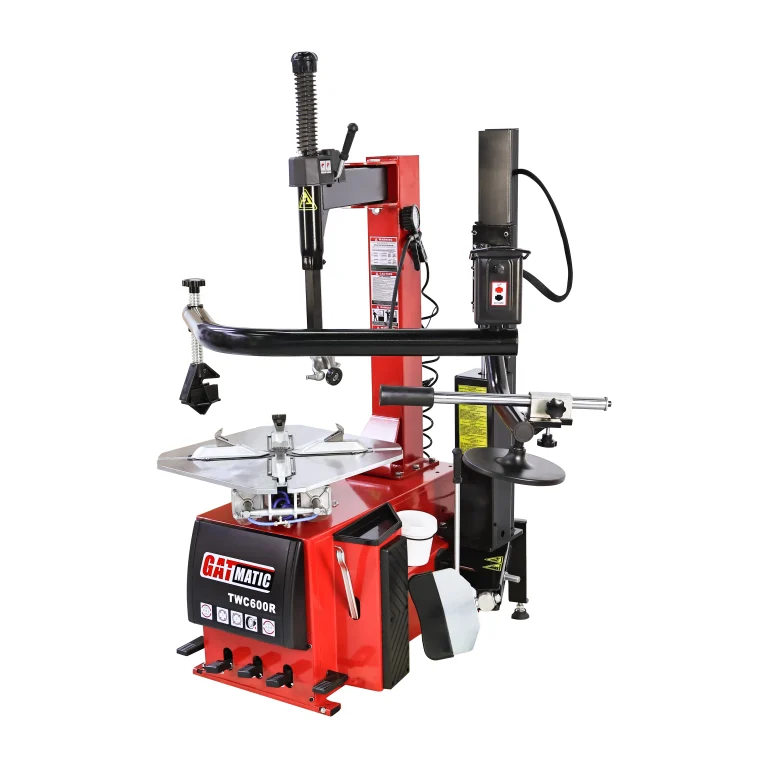 TWC600R tire changer with right-side assist arm for professional workshops
